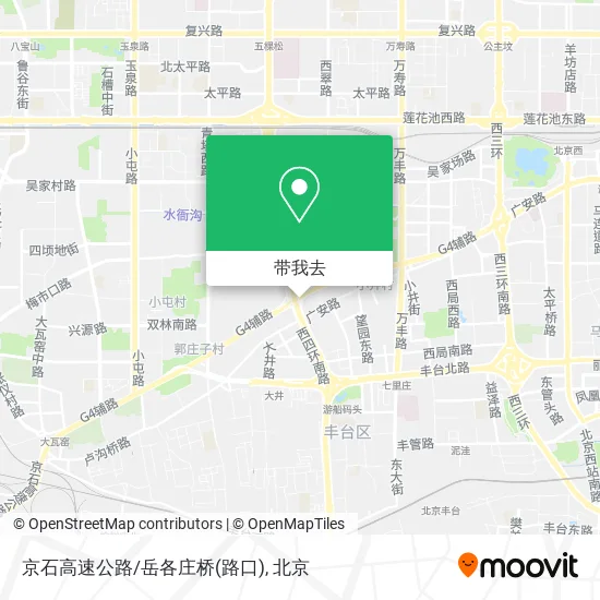 京石高速公路/岳各庄桥(路口)地图
