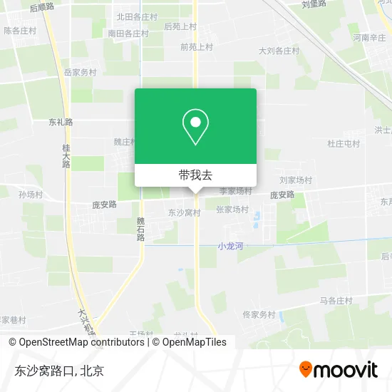 东沙窝路口地图