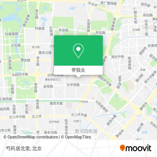 芍药居北里地图