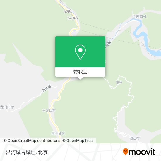 沿河城古城址地图
