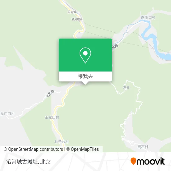 沿河城古城址地图