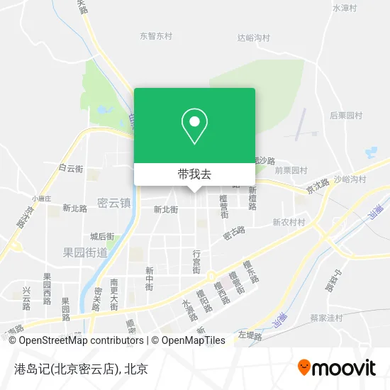 港岛记(北京密云店)地图