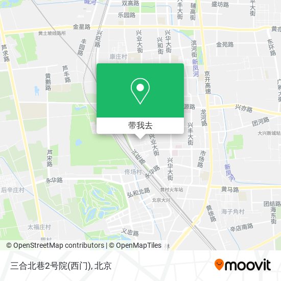 三合北巷2号院(西门)地图