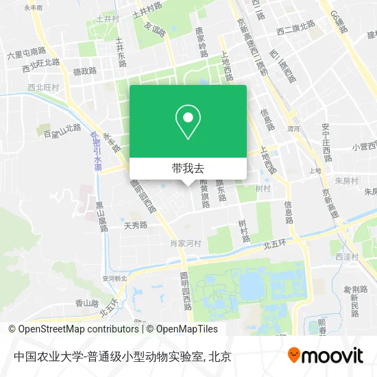 中国农业大学-普通级小型动物实验室地图