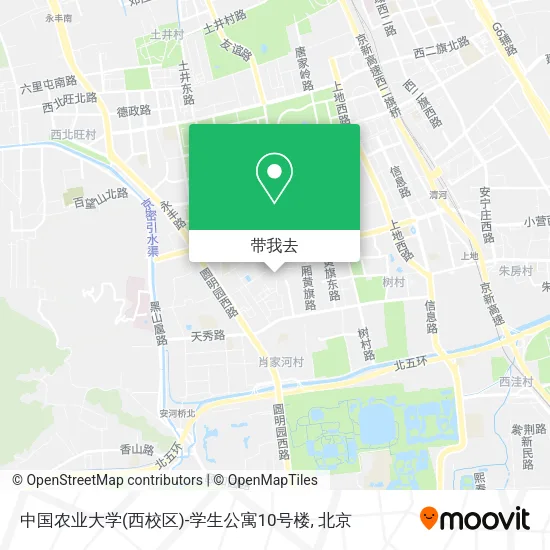 中国农业大学(西校区)-学生公寓10号楼地图