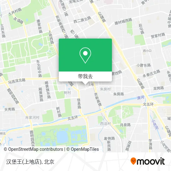 汉堡王(上地店)地图