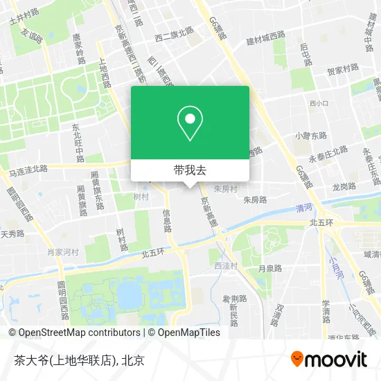 茶大爷(上地华联店)地图