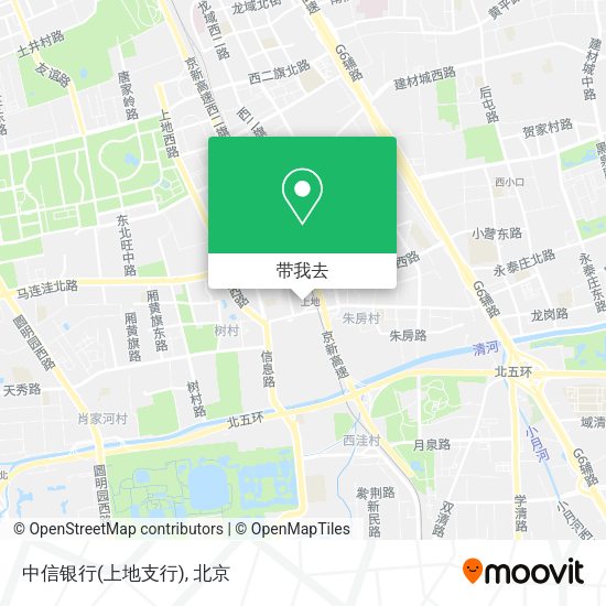 中信银行(上地支行)地图