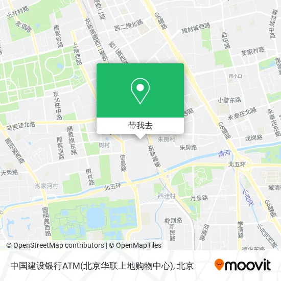 中国建设银行ATM(北京华联上地购物中心)地图