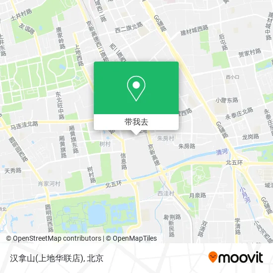 汉拿山(上地华联店)地图