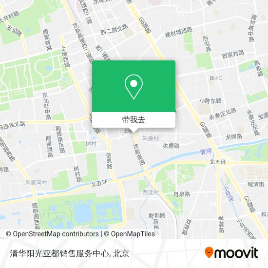 清华阳光亚都销售服务中心地图