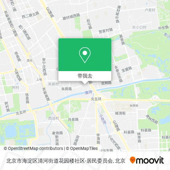 北京市海淀区清河街道花园楼社区-居民委员会地图
