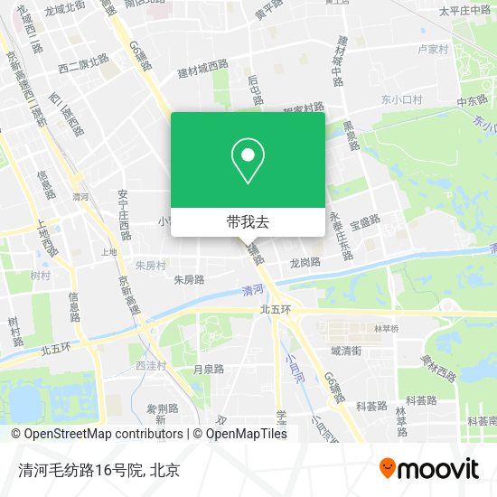 清河毛纺路16号院地图