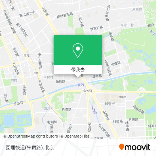 圆通快递(朱房路)地图