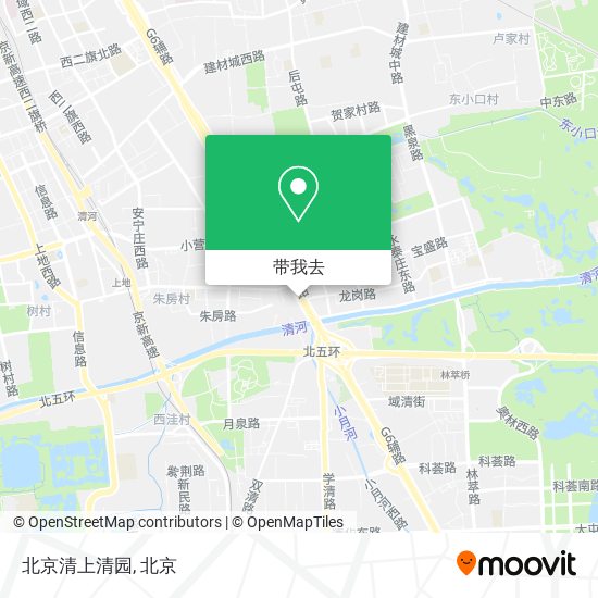 北京清上清园地图