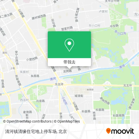 清河镇清缘住宅地上停车场地图