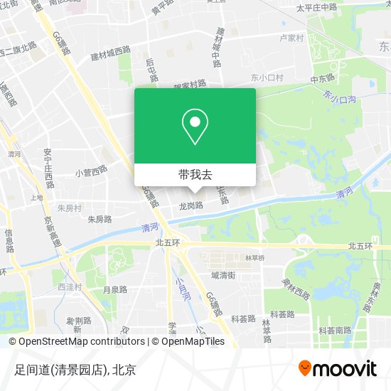 足间道(清景园店)地图