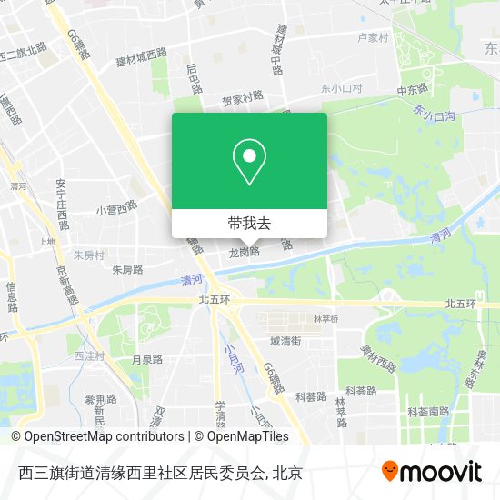 西三旗街道清缘西里社区居民委员会地图