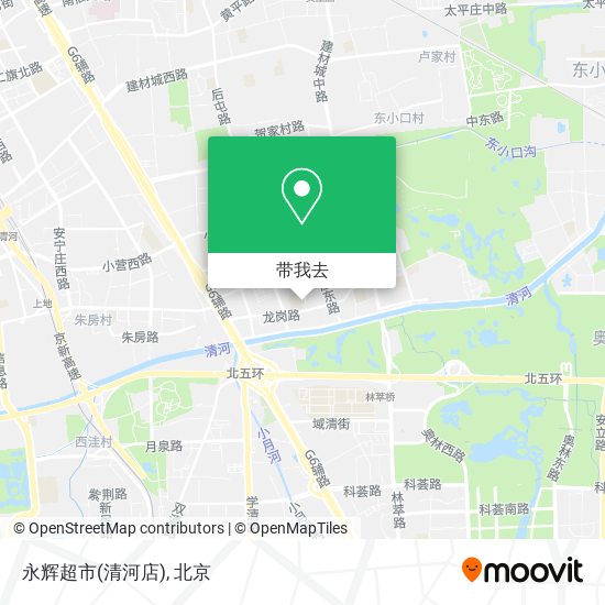 永辉超市(清河店)地图