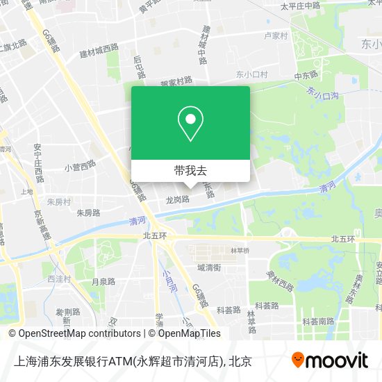 上海浦东发展银行ATM(永辉超市清河店)地图