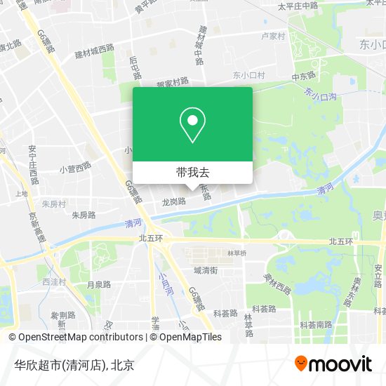 华欣超市(清河店)地图