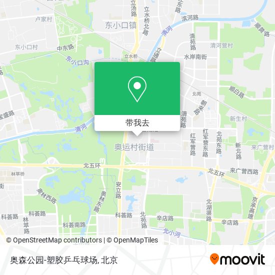 奥森公园-塑胶乒乓球场地图