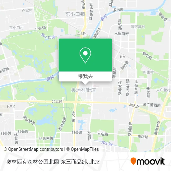 奥林匹克森林公园北园-东三商品部地图