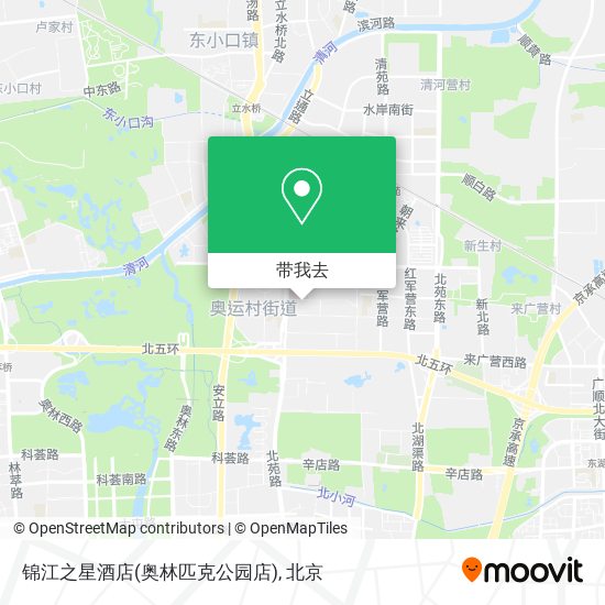 锦江之星酒店(奥林匹克公园店)地图