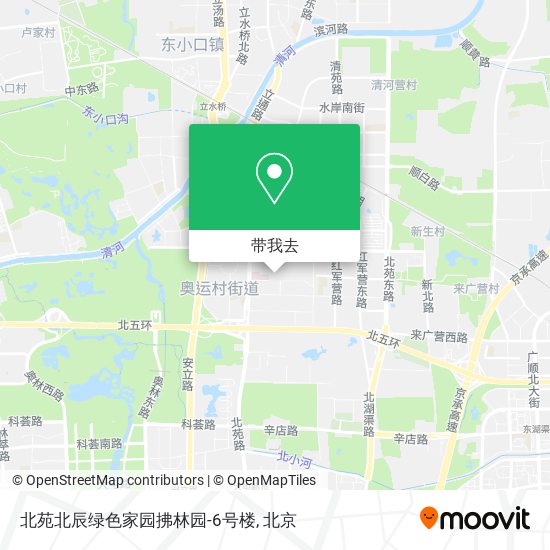 北苑北辰绿色家园拂林园-6号楼地图