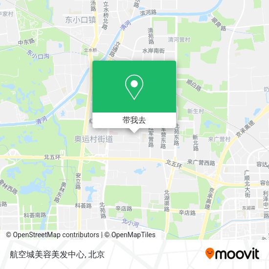 航空城美容美发中心地图