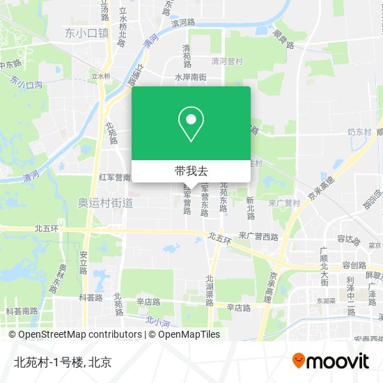 北苑村-1号楼地图