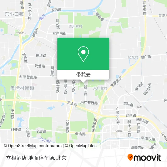 立根酒店-地面停车场地图