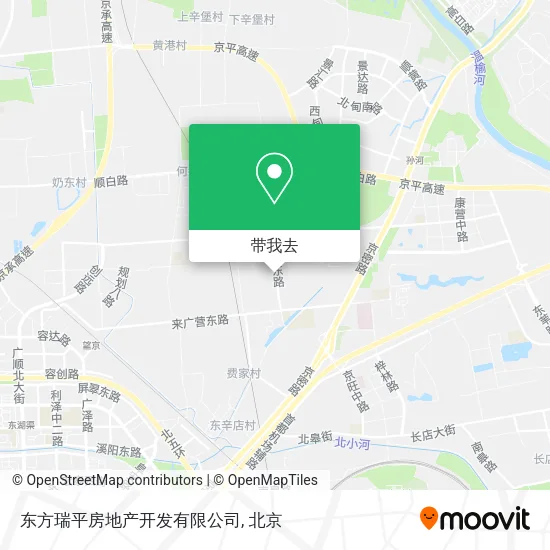东方瑞平房地产开发有限公司地图
