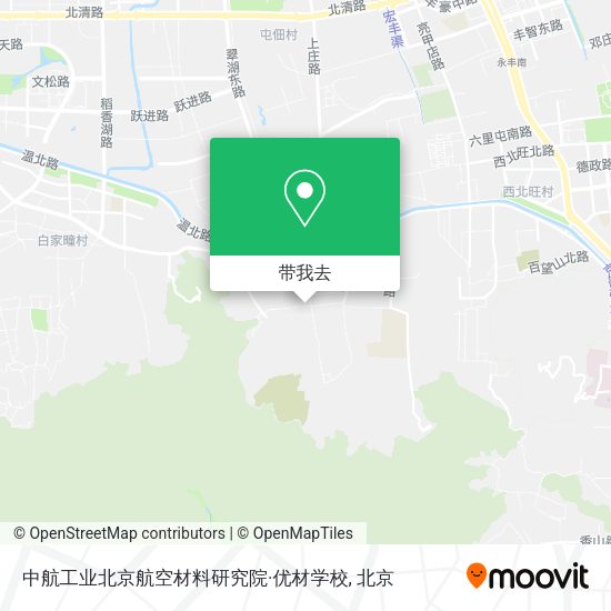 中航工业北京航空材料研究院·优材学校地图