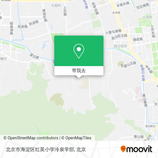 北京市海淀区红英小学冷泉学部地图