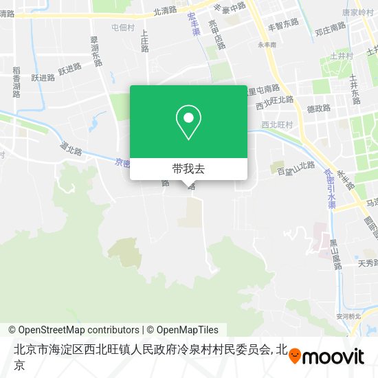 北京市海淀区西北旺镇人民政府冷泉村村民委员会地图