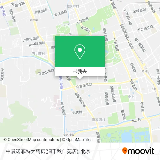 中晨诺菲特大药房(润千秋佳苑店)地图