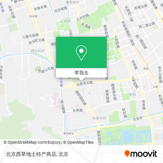 北京西草地土特产商店地图