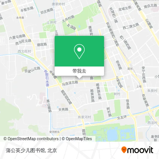 蒲公英少儿图书馆地图