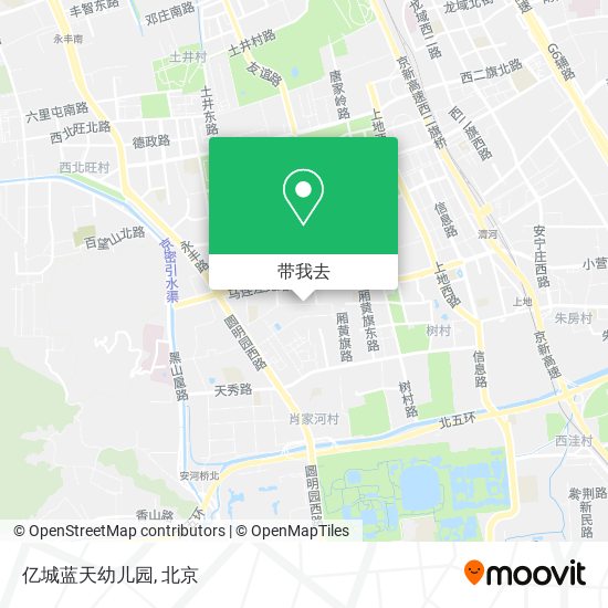 亿城蓝天幼儿园地图