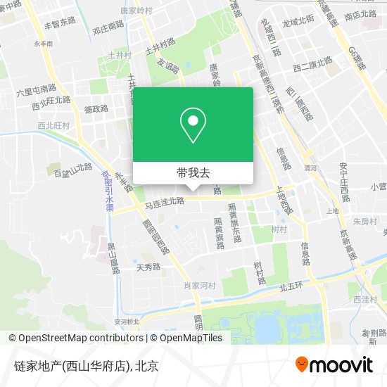 链家地产(西山华府店)地图