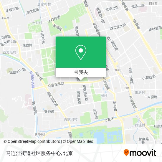 马连洼街道社区服务中心地图