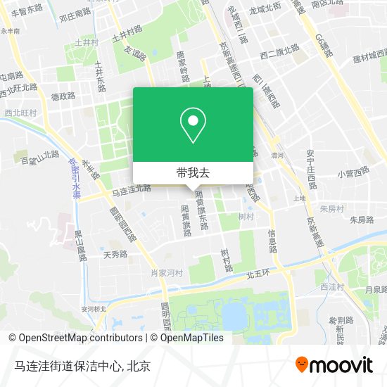 马连洼街道保洁中心地图