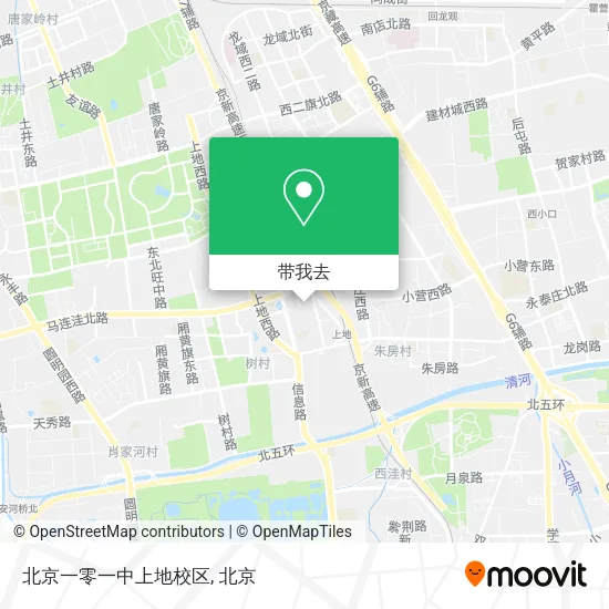 北京一零一中上地校区地图