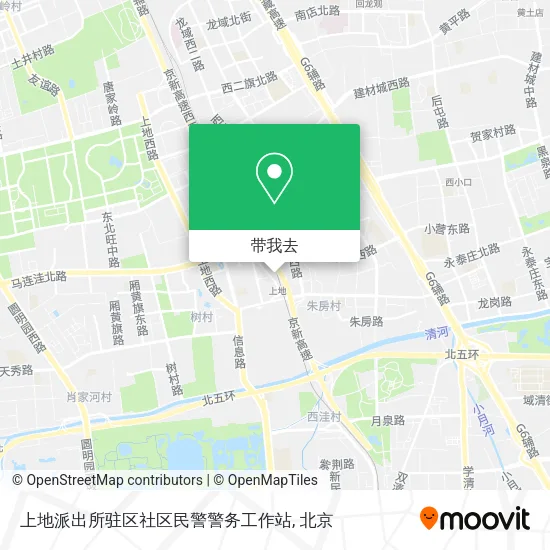 上地派出所驻区社区民警警务工作站地图