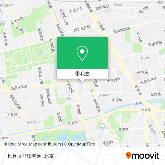 上地西里颂芳园地图