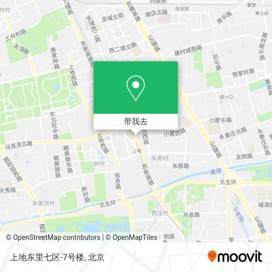 上地东里七区-7号楼地图