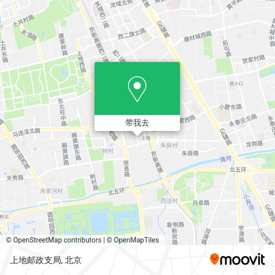 上地邮政支局地图