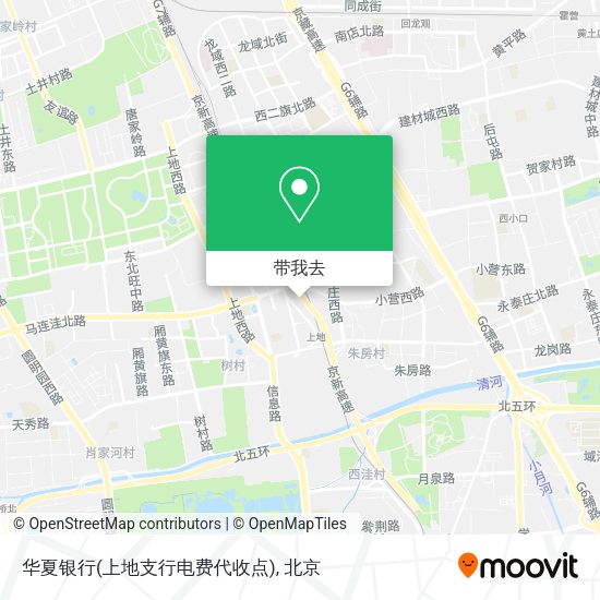 华夏银行(上地支行电费代收点)地图