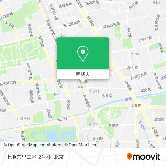 上地东里二区-2号楼地图